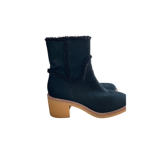 J. Crew Suede Sherpa Stacked Heeled Boots - Picture 3 of 10